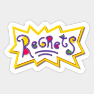 Regrets Sticker